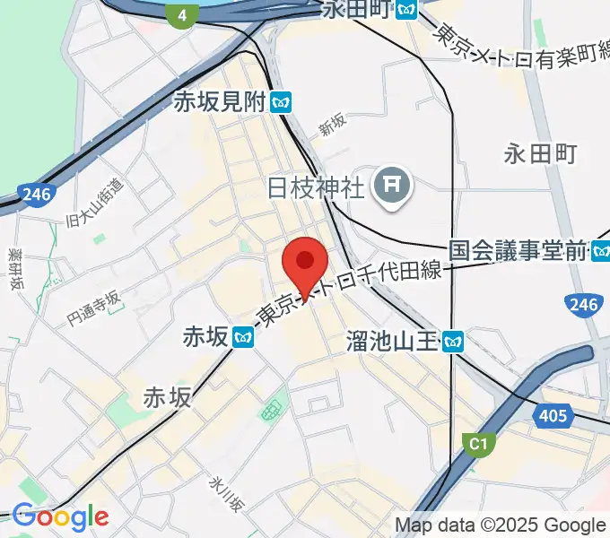 赤坂CLUB TENJIKUの地図