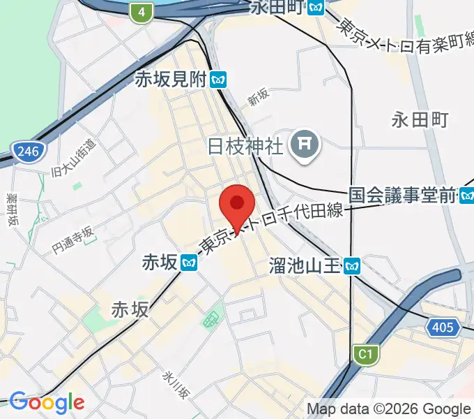赤坂CLUB TENJIKUの地図