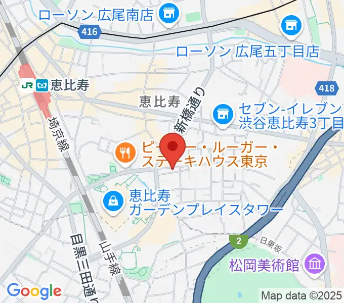 恵比寿天窓.switchの地図