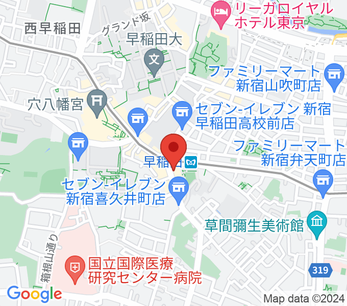早稲田ZONE-Bの場所