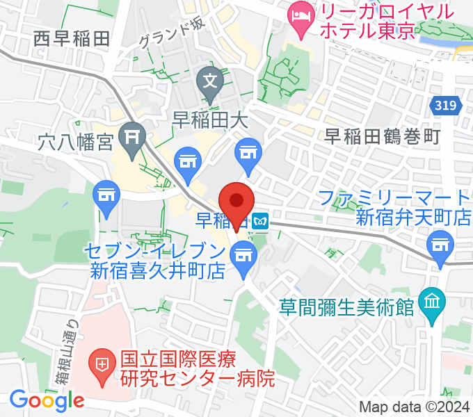 早稲田ZONE-Bの場所