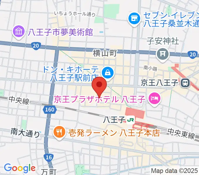 八王子papaBeatの地図