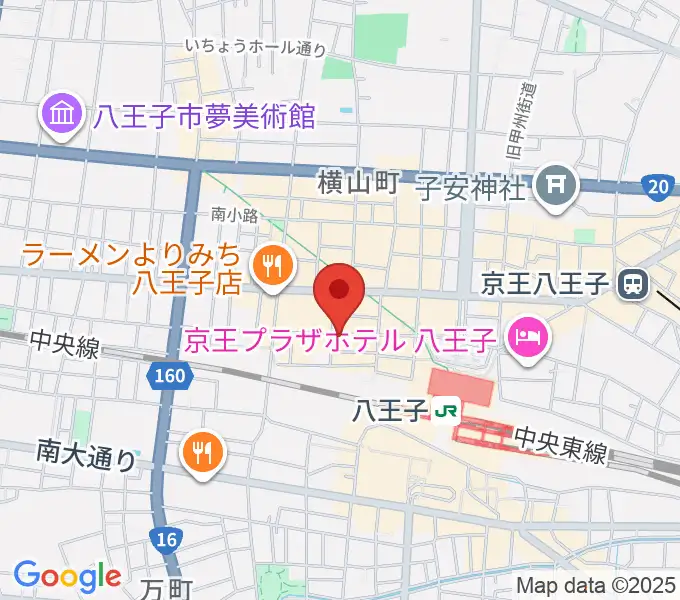 八王子papaBeatの地図