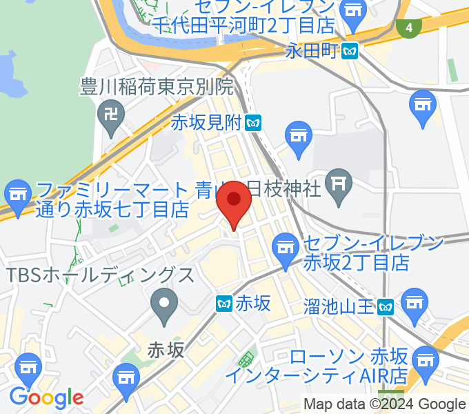 赤坂COUNTRY HOUSEの場所