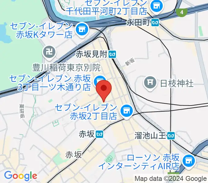 赤坂COUNTRY HOUSEの地図