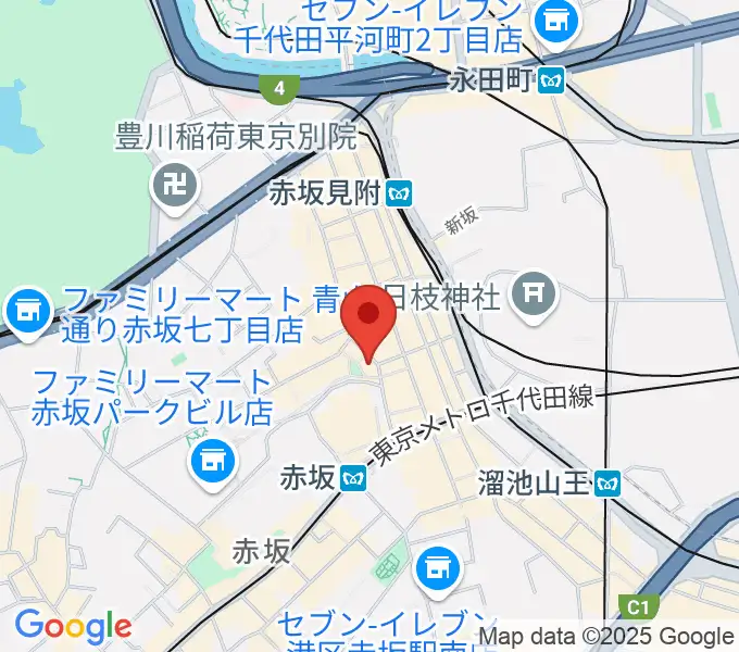 赤坂COUNTRY HOUSEの地図