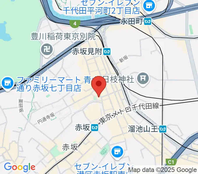 赤坂COUNTRY HOUSEの地図