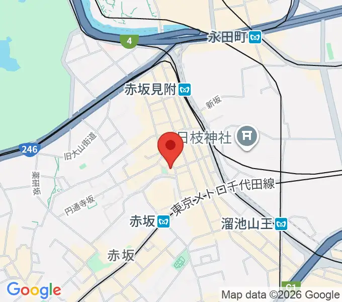 赤坂COUNTRY HOUSEの地図