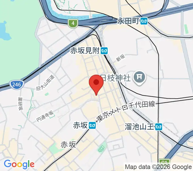 赤坂COUNTRY HOUSEの地図