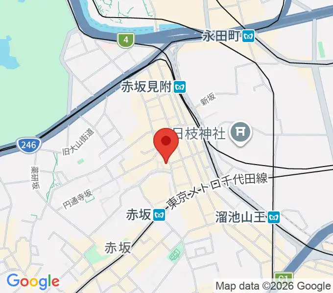赤坂COUNTRY HOUSEの地図