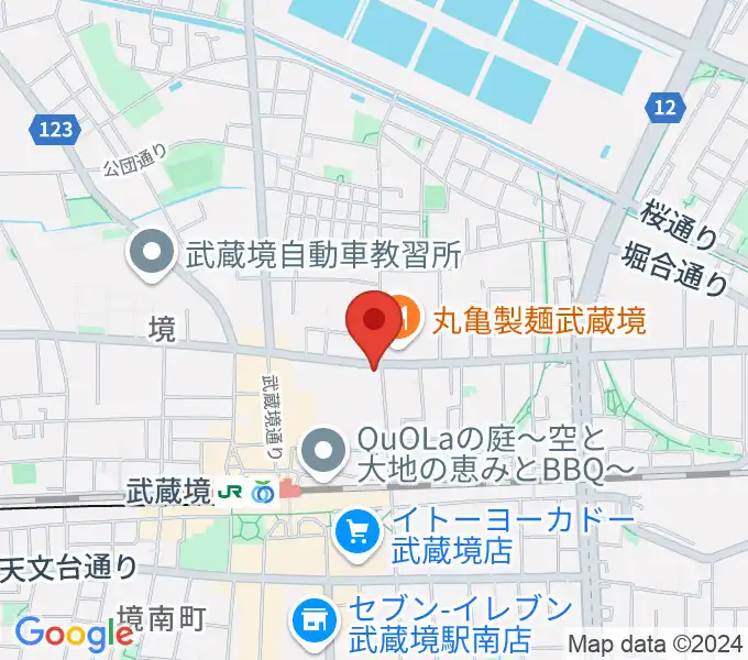 武蔵境スタットの地図