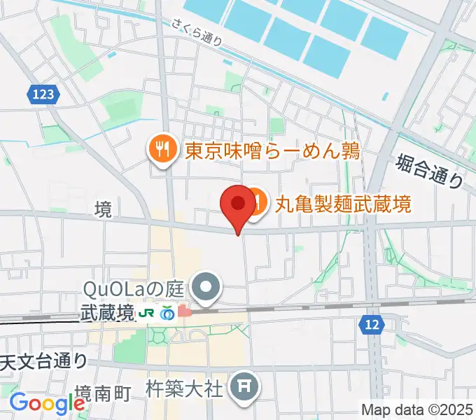 武蔵境スタットの地図