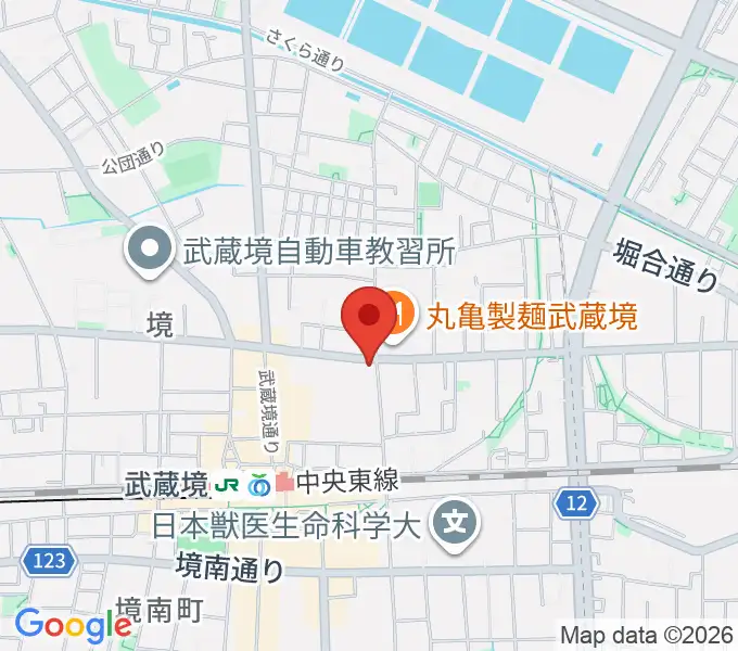 武蔵境スタットの地図