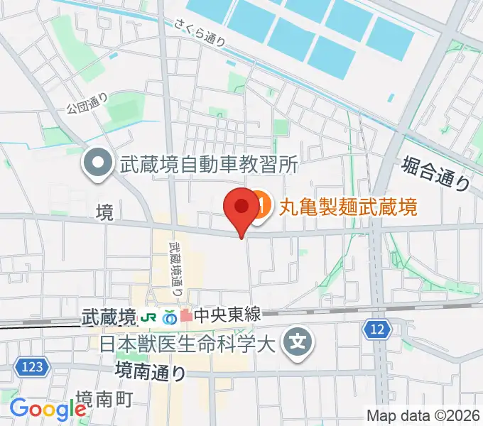 武蔵境スタットの地図