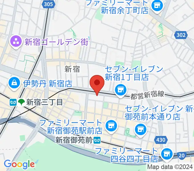 新宿カールモールの地図