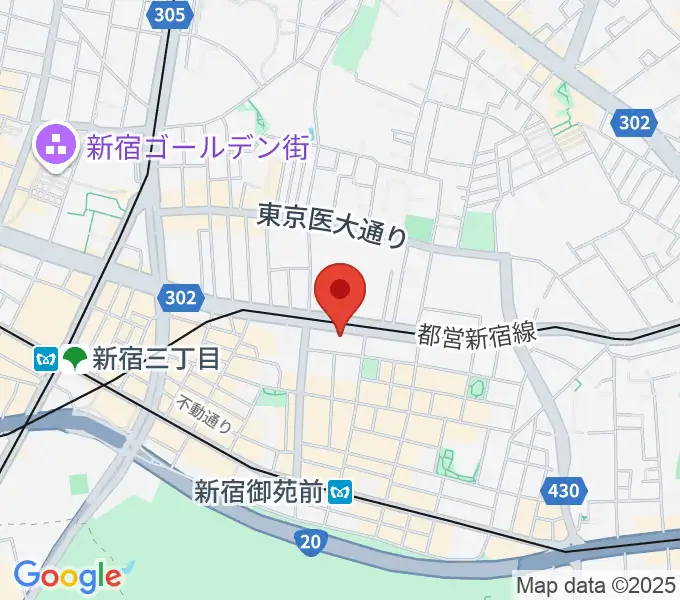 新宿カールモールの地図
