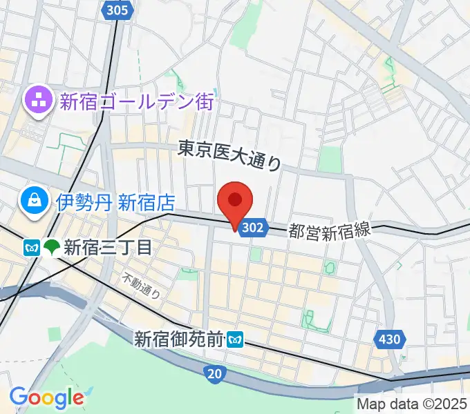 新宿カールモールの地図