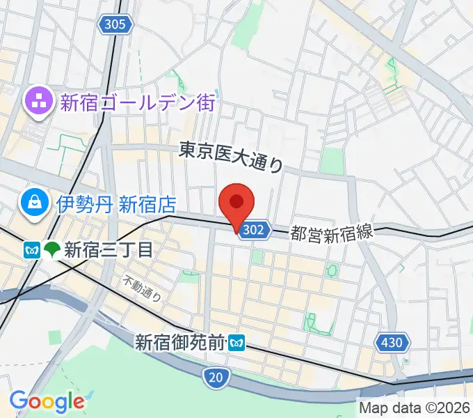 新宿カールモールの地図