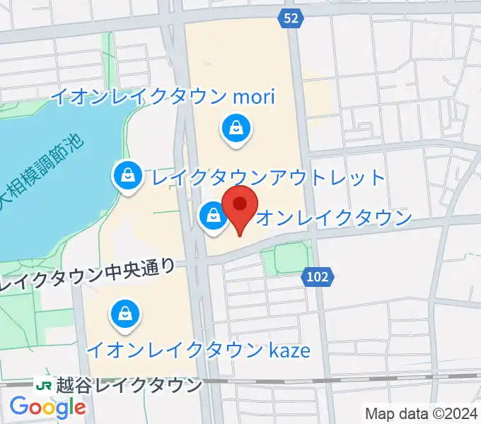 島村楽器 イオンレイクタウン店の地図