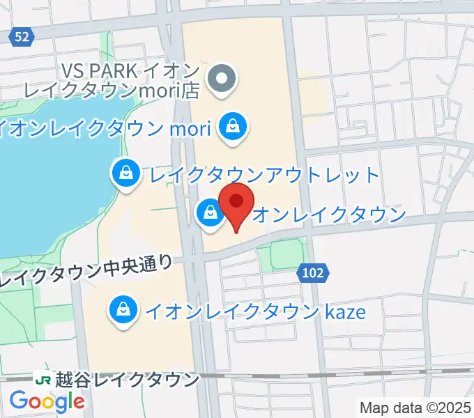 島村楽器 イオンレイクタウン店の地図