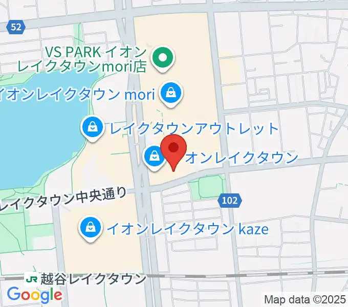 島村楽器 イオンレイクタウン店の地図