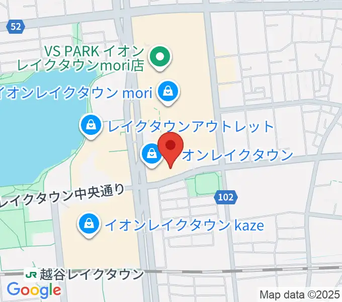 島村楽器 イオンレイクタウン店の地図