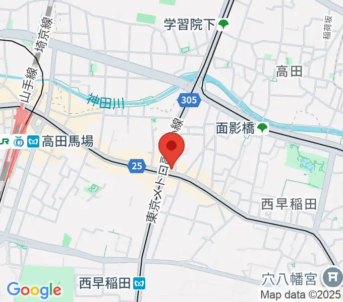 高田馬場JETROBOTの地図