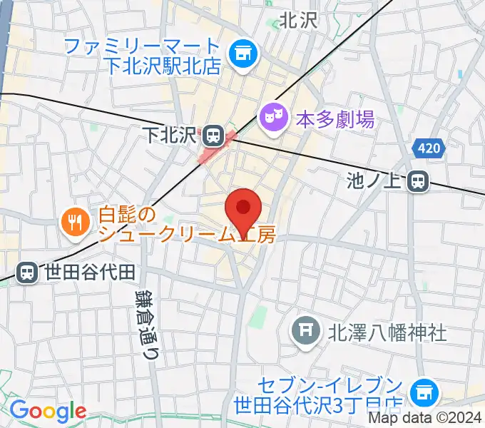 下北沢BAR? CCOの地図