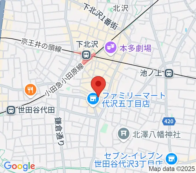 下北沢BAR? CCOの地図