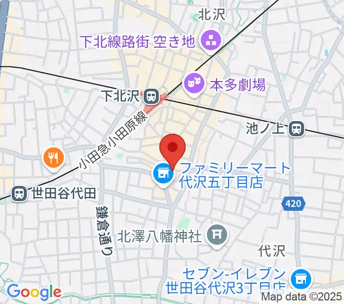 下北沢BAR? CCOの地図