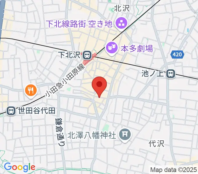 下北沢BAR? CCOの地図