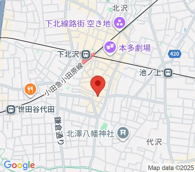 下北沢BAR? CCOの地図