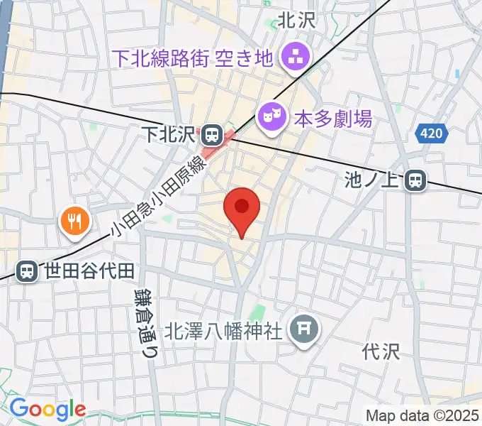 下北沢BAR? CCOの地図