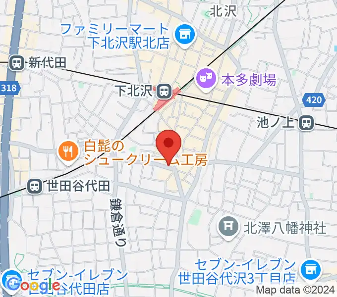 下北沢leteの地図