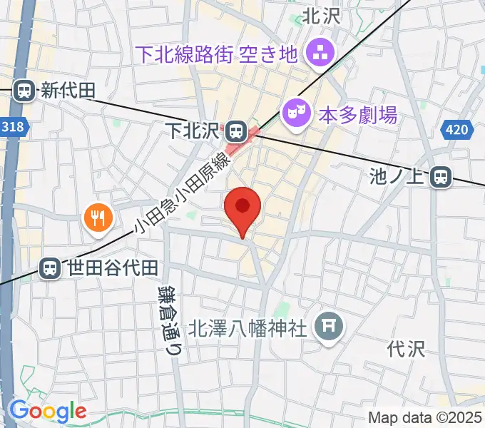 下北沢leteの地図