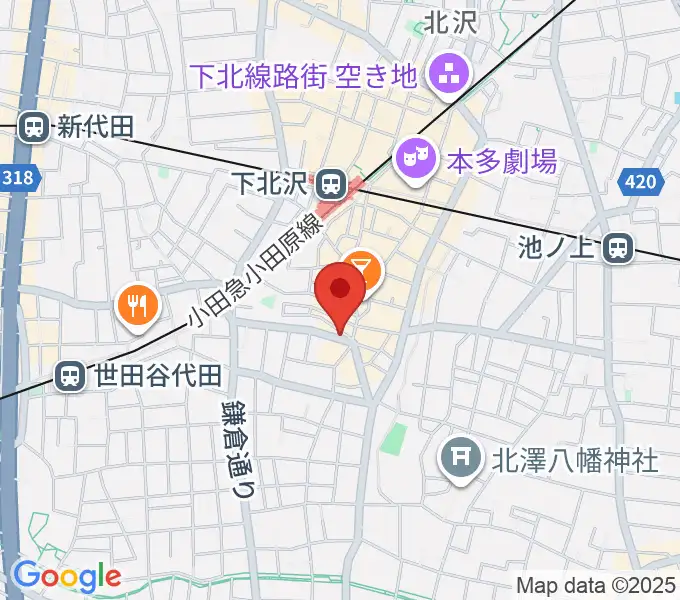 下北沢leteの地図