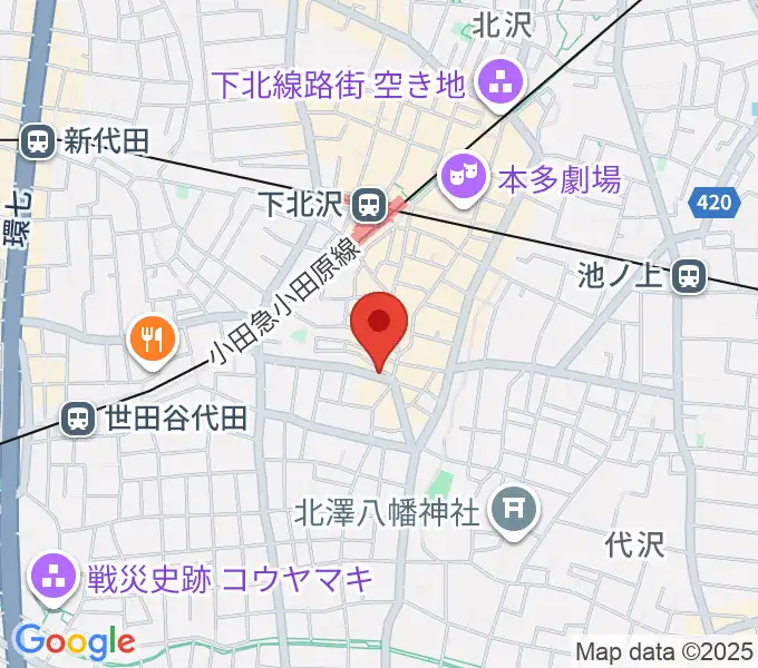 下北沢leteの地図