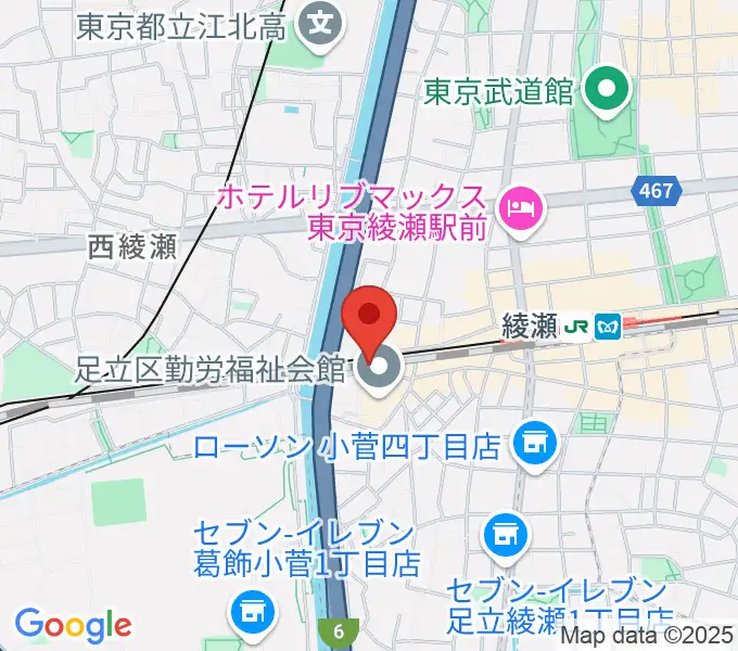綾瀬CHESSの地図