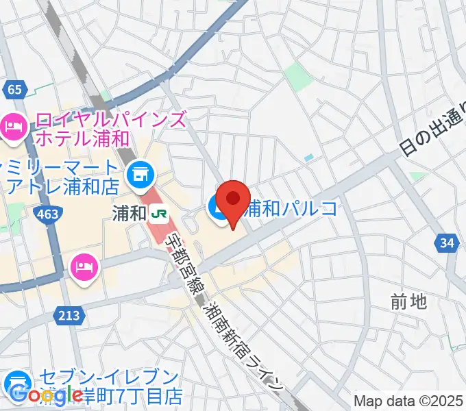 島村楽器 浦和パルコ店の地図
