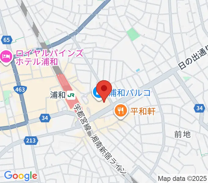 島村楽器 浦和パルコ店の地図