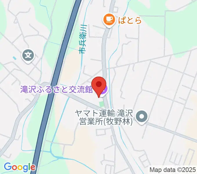 滝沢ふるさと交流館の地図
