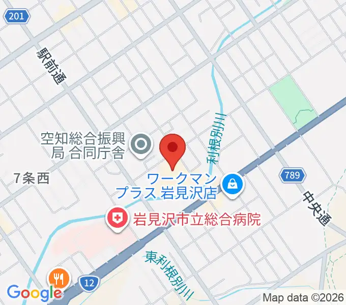 まなみーる 岩見沢市民会館・文化センターの地図