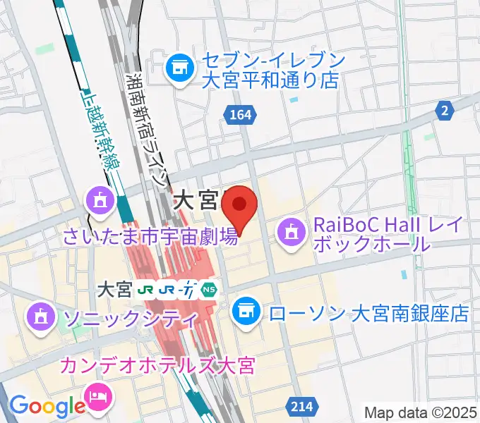 島村楽器 大宮店の地図