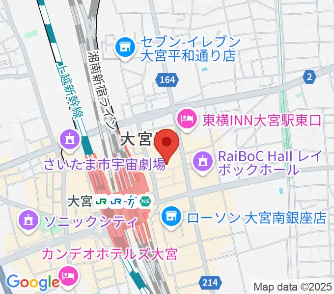 島村楽器 大宮店の地図