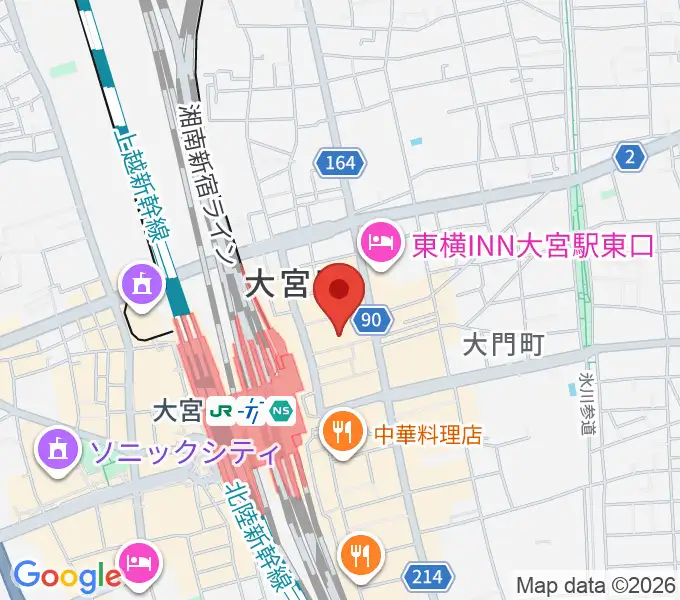 島村楽器 大宮店の地図