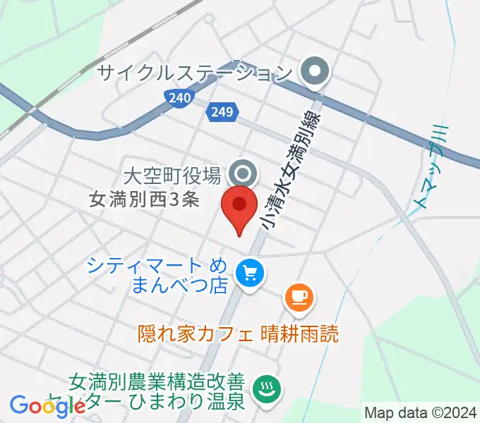 大空町教育文化会館の地図