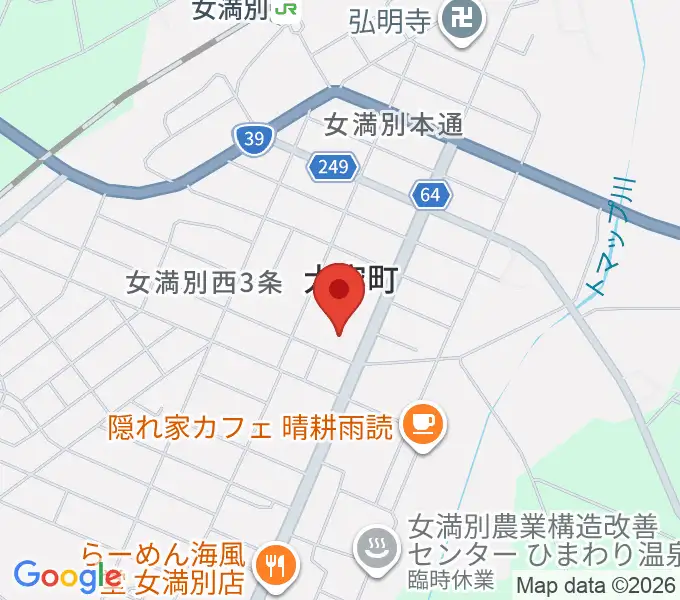 大空町教育文化会館の地図