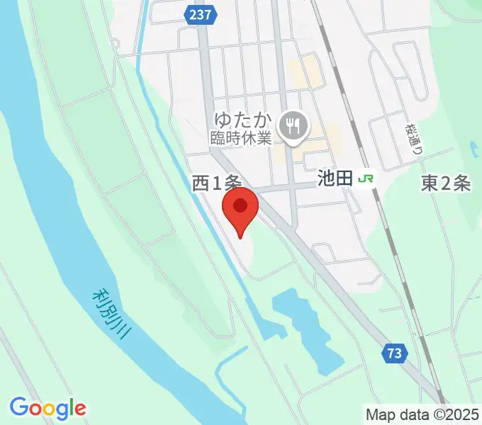 池田町田園ホールの地図