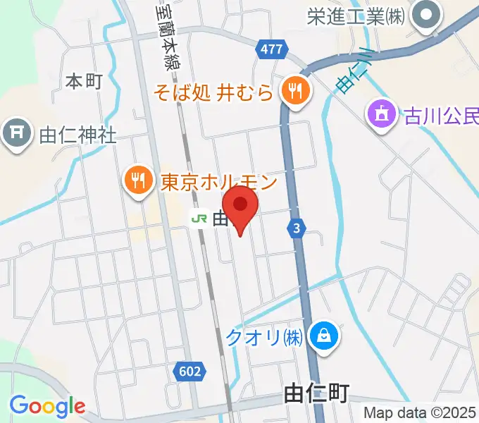 由仁町文化交流館 ふれーるの地図