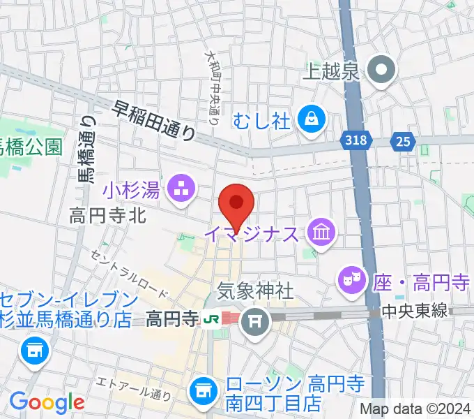 AVガレージ 中古楽器店の地図